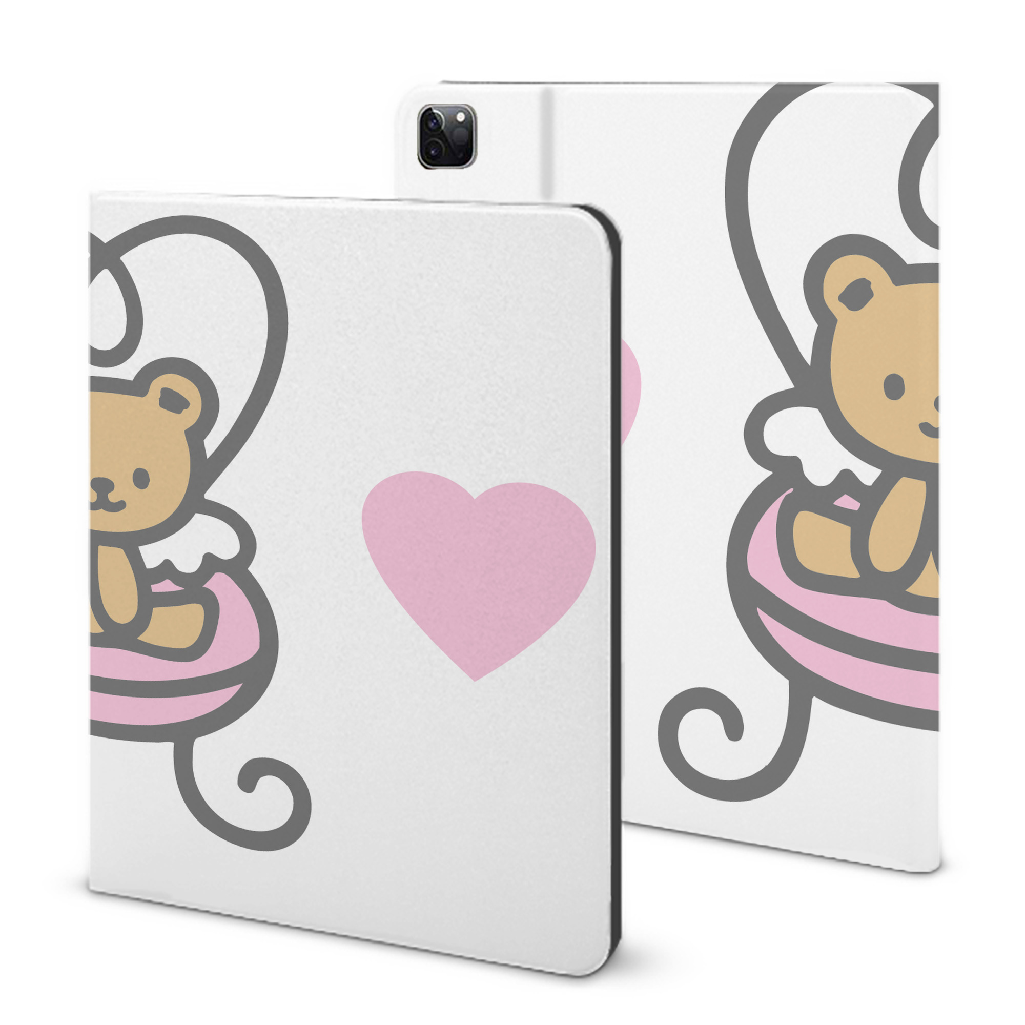 （画像用） Hello Kitty ハローキティ IPad ケース ブック型 PUレザー TPU 耐衝撃 軽量 薄型 ペン収納なし 全面保護 IPad 各モデル対応